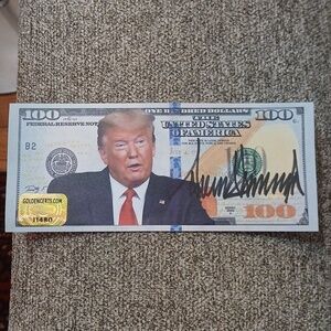 President Donald Trump Autograph